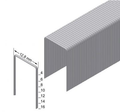 Скоба для пневмостеплера 10 мм (ширина 12,8), 18000 шт 749 фото