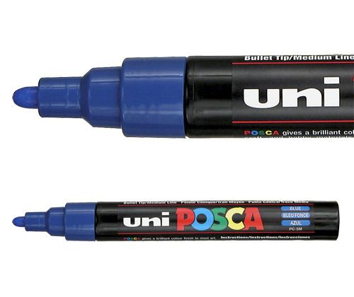 Маркер UniPosca для мітки матки (синій) 575 фото