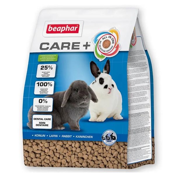 Повноцінний корм Beaphar Care+ Rabbit супер-преміум класу для кроликів, 250 г 1340 фото