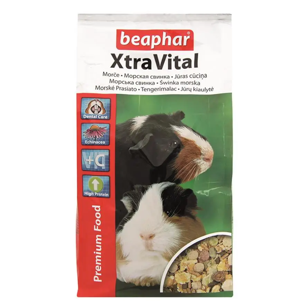 Повноцінний корм Beaphar Xtra Vital Guinea Pig преміум класу для морських свинок, 1 кг 1343 фото
