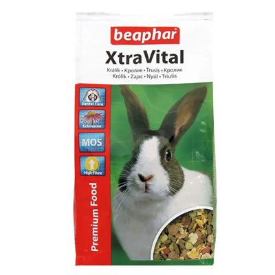 Повноцінний корм Beaphar Xtra Vital Rabbit преміум класу для кроликів, 1 кг 1344 фото