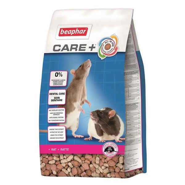 Полноценный корм Beaphar Care+ Rat супер-премиум класса для крыс, 700 г 1348 фото
