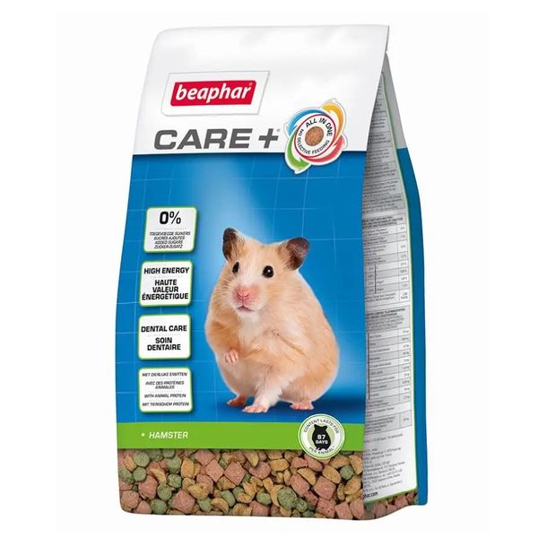 Полноценный корм Beaphar Care+ Hamster супер-премиум класса для хомяков, 700 г 1351 фото