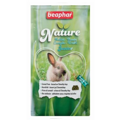Беззерновой корм Beaphar Nature юниор с тимофеевкой для крольчат, 1,25 кг 1354 фото